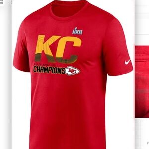 Nike KANSAS CITY CHIEFS RED 2022 SUPER BOWL LVII CHAMPION